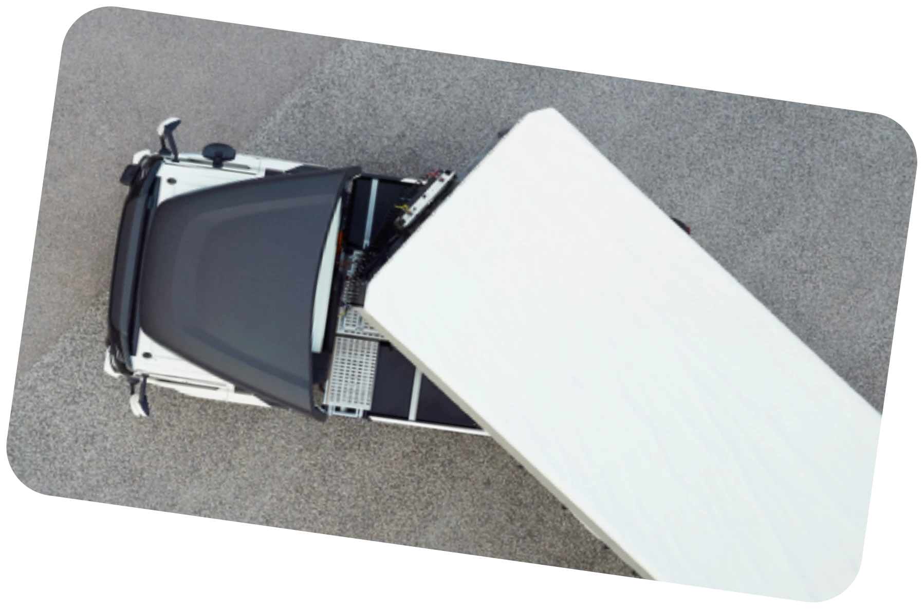 White ancor freight truck
